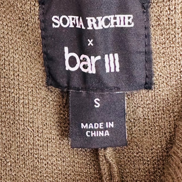 Bar lll X Sofia Richie 2 pieces set polo crop shirt and pull on pants - Picture 8 of 10